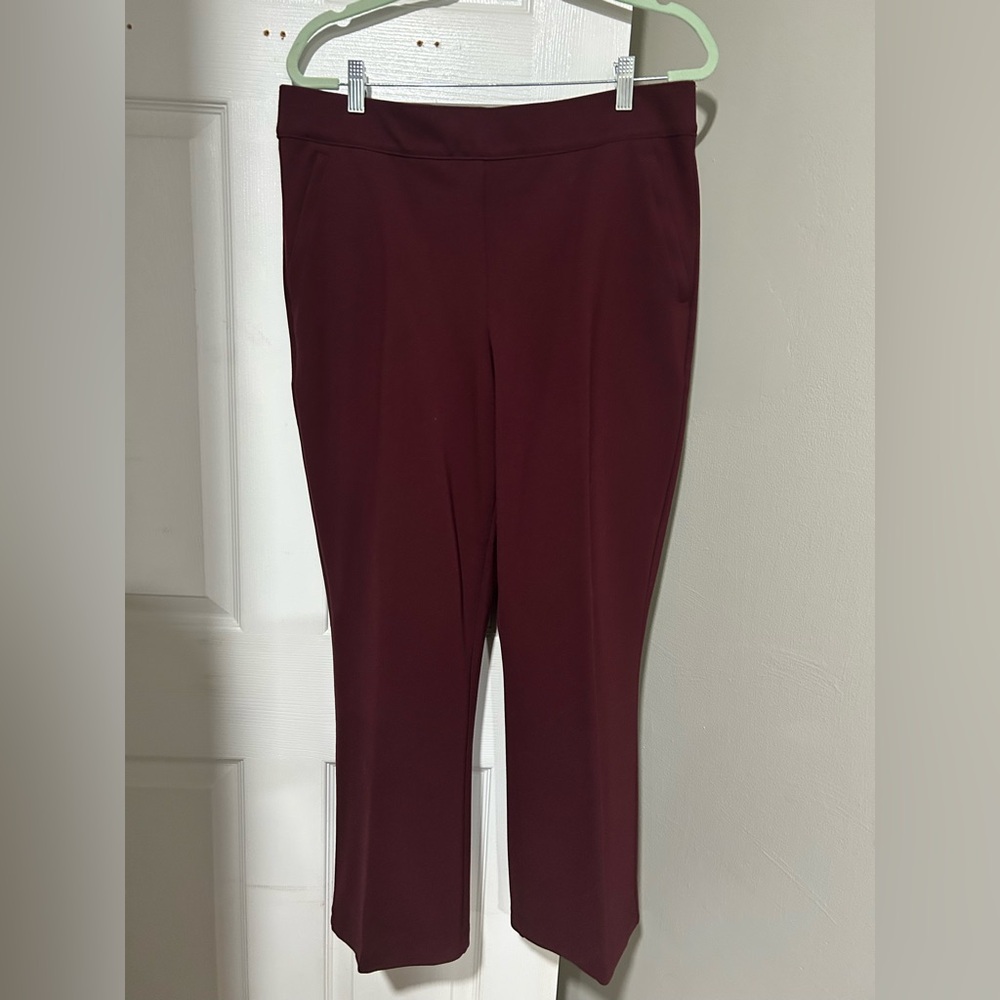 Universal Standard Black Cherry Flare Pants
